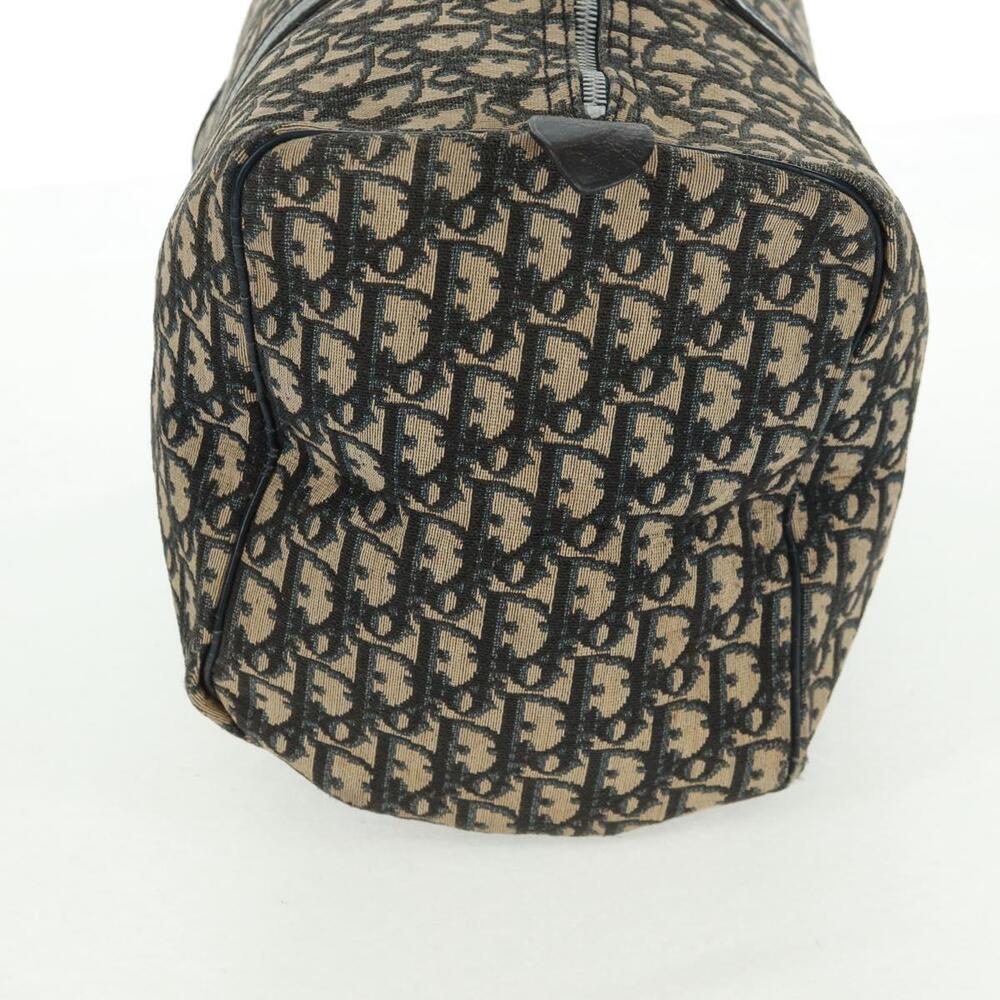 Christian Dior Trotter Canvas Boston Bag Navy Silver Auth 161273 - Picture 5 of 16